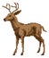 Pixel art deer illustration