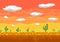 Pixel art desert seamless background.