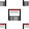 Pixel art floppy disk pattern