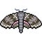 Pixel art insect moth