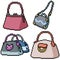 Pixel art isolated woman purse