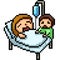 pixel art patient coma hospital