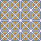 Pixel art pattern rainbow triangles ornament