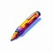 Pixel Art Pen With Vibrant Colors By Pixelplantmaster