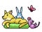 Pixel art pet group friend