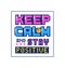 Pixel art poster with quote Keep calm and stay positive