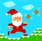 Pixel art Santa Clause