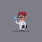 Pixel art scientist conducts a scientific experiment