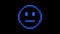 Pixel Art Serious Emotion Icon. Alpha channel