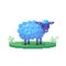 Pixel art sheep. Farm animal for game design