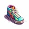 Pixel Art Shoes With Vibrant Colors By Pixelplantmaster