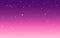 Pixel art star sky at sunset time