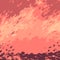 Pixel art volcano fire background