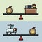 Pixel art work health balance