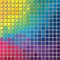 Pixel background - little squares with shadow - full color spectrum rainbow colored