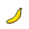 Pixel banana. Vector Illustration