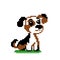 Pixel beagle puppy image vector