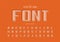 Pixel bold font and alphabet vector, Writing typeface and number design, Graphic text on background