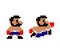 Pixel boxer character image, for 8 bit games.