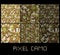 Pixel camo seamless pattern Big set.