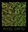 Pixel camo seamless pattern Big set. Green, forest, jungle, urban, brown camouflages.