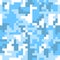 Pixel camo seamless pattern. Fashion blue trendy camouflage for game industry