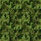 Pixel camo seamless pattern. Green forest camouflage.