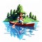 Pixel Canoe: A Charming Voxel Art Game With An Old Man Exploring Nature