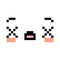 Pixel Cartoon Dead Face