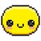 Pixel Cartoon Happy Face