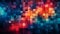 Pixel chaotic patterns multicolored, for presentations, designers, marketers, wallpaper