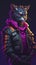 Pixel Cheetah Character: An Awesome Avatar in Cyberpunk Style.