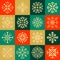 Pixel Christmas Snowflakes Set for Winter Holidays Decoration
