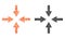 Pixel Compress Arrows Mosaic Icons