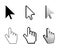 Pixel cursor icon.