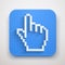 Pixel cursor icon click mouse hand