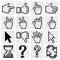 Pixel cursor icons