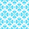 Pixel embroidery blue Christmas pattern seamless. New Year Vector Background