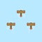 Pixel fighter airplane image 8 bit
