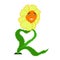 Pixel flower icon