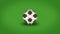 Pixel football or soccer ball background - high res pixelated wallpaper