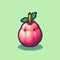 Pixel Fruit Design: Anime-inspired Icon With Guava Pixel Art