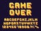 Pixel game font. Retro games text, 90s gaming alphabet and 8 bit computer graphic letters vector set