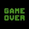 Pixel Game Over Message
