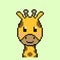 Pixel giraffe image 8 bit game