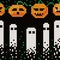 Pixel halloween pattern