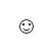 Pixel happy emotion face