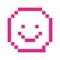 Pixel happy face