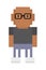 pixel hipster man