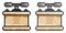 Pixel icon. Box with handles for detonating dynamite charge at mining site. Equipment for pyrotechnics. Simple retro game vector